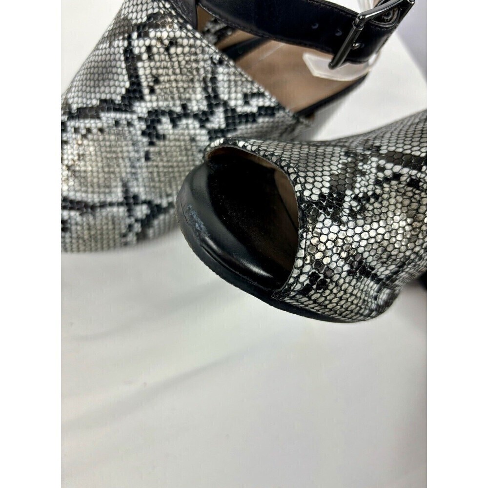 Vionic Kaia Mules Heels Snakeprint Reptile Black … - image 5
